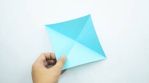 Step by step to make whale origami